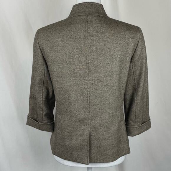 Lafayette 148 Virgin Wool Brown Tan Neutral Office Career Jacket NWOT Size 2 - Picture 7 of 13